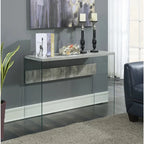 Table Home Furniture for Sitting Room Faux Birch Desk Coffee Side Living Tea
